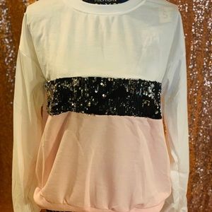 Sequin top available on sizes s-xl